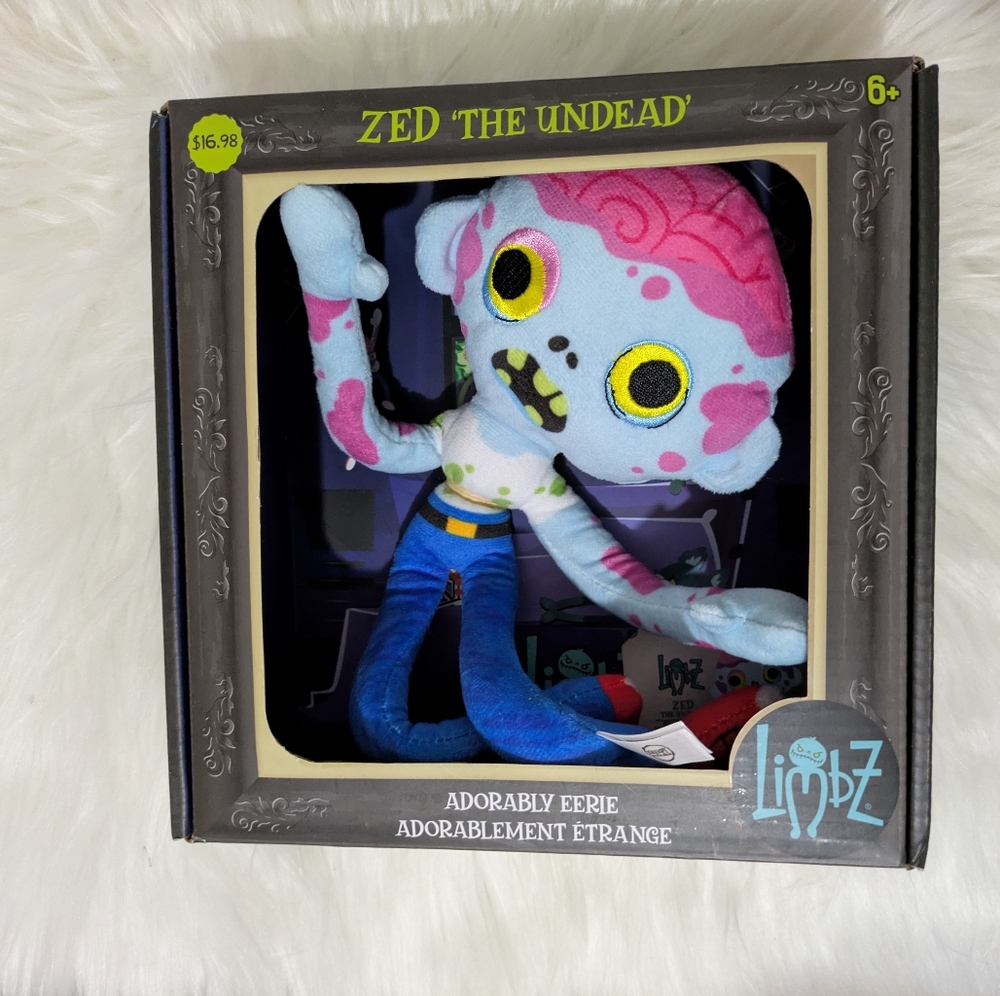 Limbz Series 1 Zed the Undead 12" Plush Toy Posable Bendable Zombie New